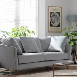 The Surprise Price - Habitat Roman 3 Seater Velvet Sofa Blue Sofas And Armchairs -Seating Sales Store unnamed file 933