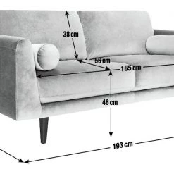 On Sale - Habitat Jackson 3 Seater Velvet Sofa Orange Sofas And Armchairs -Seating Sales Store unnamed file 953