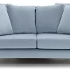 Free Shipping - Habitat Roman 2 Seater Velvet Sofa Blue Sofas And Armchairs