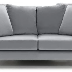 On Sale - Habitat Roman 2 Seater Velvet Sofa Grey Sofas
