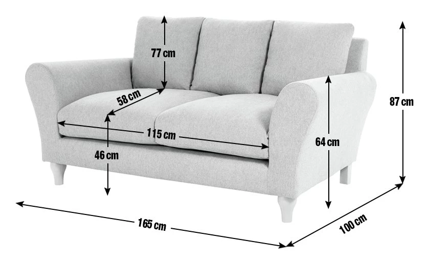 Flash Sale - Habitat Carrie 2 Seater Fabric Sofa Grey Sofas 4 Flash Sale - Habitat Carrie 2 Seater Fabric Sofa Grey Sofas - Image 4